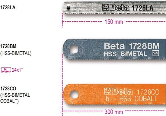 Beta Zaagbladen voor zaagbeugels 1728BA