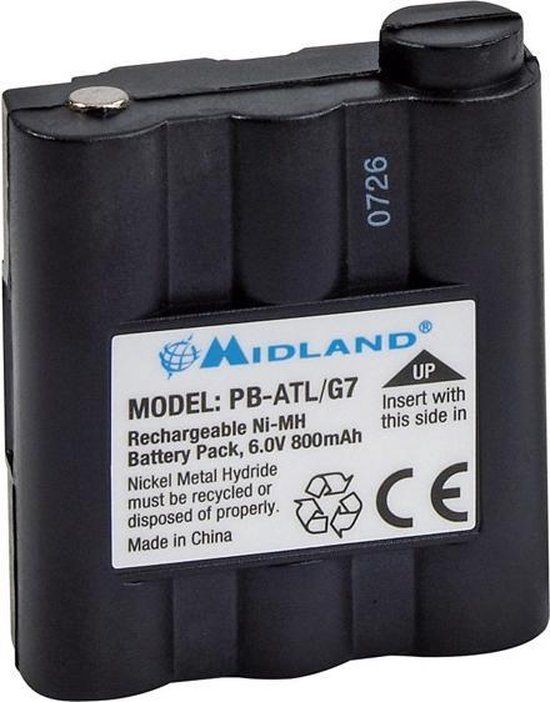Alan RESERVEBATTERIJ Ni-MH 800mAh voor ALN004 & ALN020 (Midland G7)
