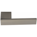 Eros Poignée de porte Eros en zamak nickel satiné, rosace rectangulaire, usage intensif
