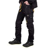 REIS Foreco-t_by Work Utility broek voor heren, zwart en geel, 50