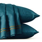subrtex Dekbedovertrek Sets Kingsize Bed Quilt Cover Set, 1 Dekbedovertrek met 2 Kussenslopen (230x220cm, Donkergroen)