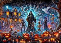 WOODEN.CITY Houten Halloween Puzzel - Dood van de Maaier (1000 stukjes)