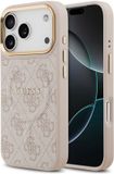 Guess Back Cover - iPhone 17 Pro - Roze - PU Leather - Magsafe met 4G Classic Logo