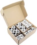 Quadrios 2102CA113 Wartel assortiment PA66 Wit 60 stuk(s)