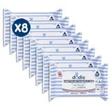 Dodie 8 verpakkingen composteerbare doekjes met water, 50 stuks