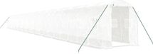 vidaXL Serre met stalen frame, wit, 48 m², 24x2x2 meter