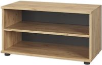 Vicco Berno Woonkamerkast – 70.8 x 38.9 cm met 2 compartimenten Eik goud/antraciet