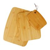 Ambiance Nature Snijplanken van bamboe, L 19 x 14 cm, L 29 x 22 cm, L 37 x 28 cm, ideaal voor aperitief, vleeswaren, brood, fruit, kaas