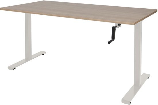 Schaffenburg Zit Sta bureau - Slinger 140x80 Kersen - wit frame