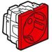 Legrand Mosaic wandcontactdoos Rood