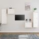 Maison Exclusive - Meuble TV, set de 4, blanc, pin massif
