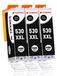 Canon PGI-530 XXL cartouches d'encre noires, pack de 3