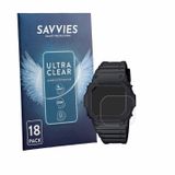 Savvies Screenprotector voor Casio G-Shock GW-M5610U-1CJF - Folie Beschermfolie transparant 18 Stuks