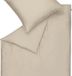 Schöner Wohnen Ensemble de literie – Satin de coton, Uni, Beige, Fermeture éclair