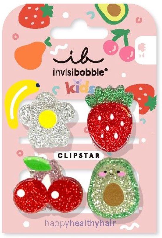 Invisibobble Clipstar Kids Frutti Fun 4pc Haarclip