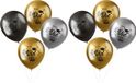Folat Ballonnen geslaagd thema - 8x - goud/zilver/grijs - latex - 33 cm