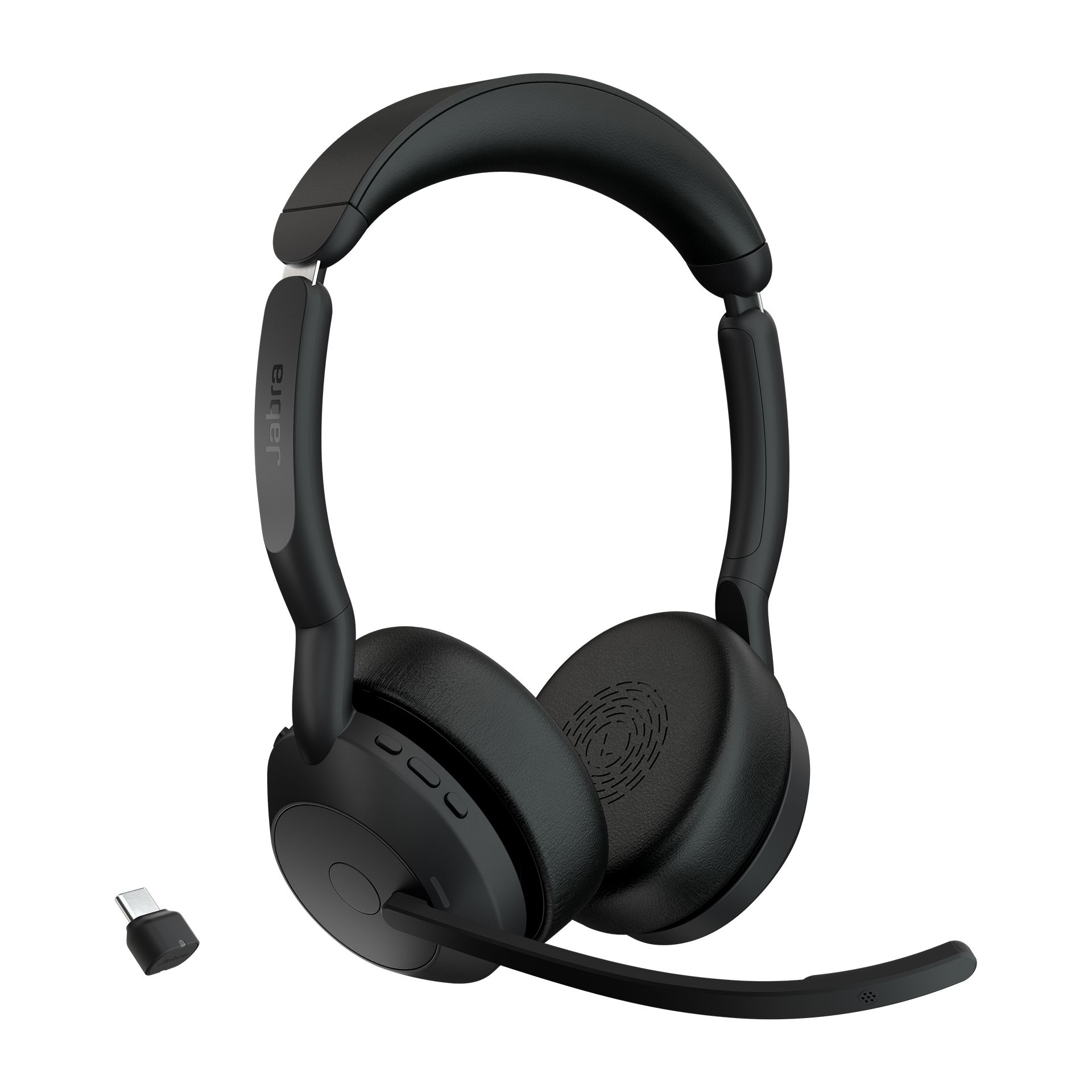 Jabra Evolve2 55 - Headset - Draadloos - Bluetooth - Zwart