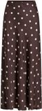 VILA Middellange rok VIELLETTE High waist Katoen Coffee Bean