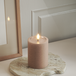 Bougie pilier LED unique D 7,5 x 10 cm Rose