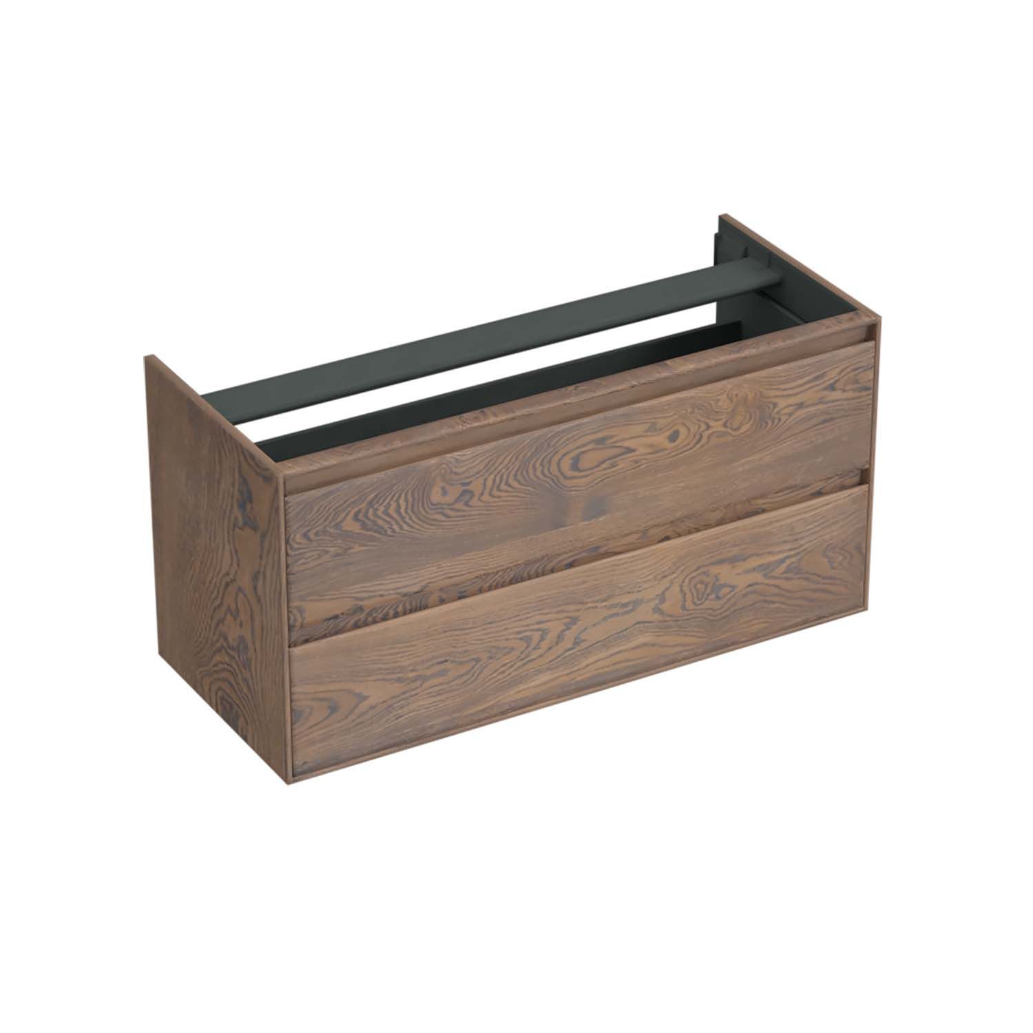 Forzalaqua Reno Onderkast - 120x51x60 cm - 2 Lades - Softclose - Eiken Havanna