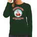 Bellatio Decorations foute Kersttrui/sweater voor dames - buddha says cheers & relax - groen - wijn XS