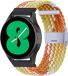 By Qubix - Braided Nylon Smartwatch Bandje - Geel/Oranje - 22mm - Geschikt voor Garmin Forerunner 970 / 570 (47mm) / 255