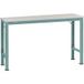 Manuflex AU7071.5021 table de travail universelle spéciale avec plateau en mélamine, Lxlxh = 1500 x 1200 x 722-1022 mm bleu eau