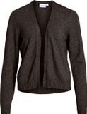 VILA Dames Korte Fijngebreide Cardigan Stretch Gebreid Basic Vest Gezellige Jas zonder Sluiting VIRIL