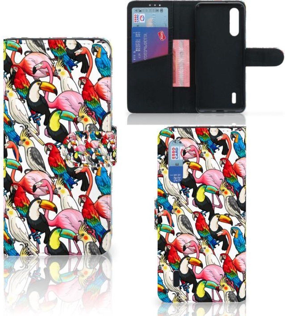 Xiaomi Mi 9 Lite - Phone Case with Card Slots - Birds