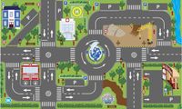 Kids Globe Speelkleed Verkeer met Led verkeerslichten - 72x120 cm