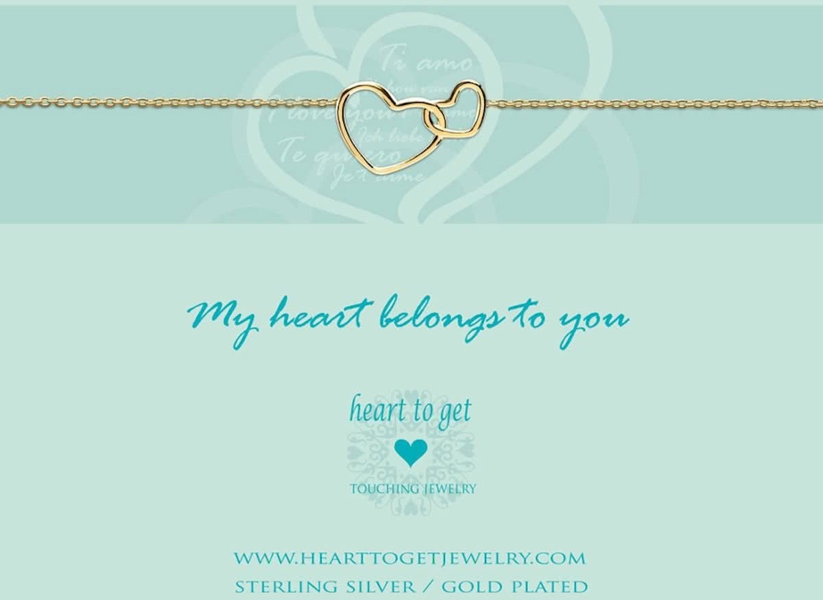 Heart to Get B218ENH15G Armband - Goudkleurig - 18 cm