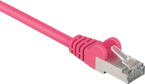 Goobay Netwerkkabel Magenta 0,25 m Cat5e SF/UTP