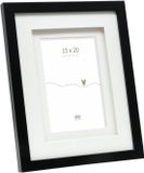 Deknudt Frames fotolijst S65KK2 P1 - zwart met passe-partout - 15x20