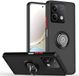Tumundosmartphone Matte hoes met zwarte rand en 360° draaibare ring voor Xiaomi Redmi Note 13 Pro 5G