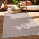 Paco Home Vloerkleed Balkon Terras Keukenvloerkleed Modern Boho Ethno Patroon 133x190 cm Beige
