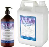 Claudius Cosmetics B.V. Bodylotion Lavendel 1 liter met gratis pomp - hervulbaar + Jerrycan 5 liter navulling