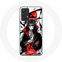 Maniacase Hoesje voor Samsung Galaxy A13 5G Itachi Uchiwa Naruto Anime Teaser