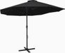 Syfax Parasol met aluminium paal 460x270 cm zwart
