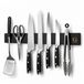 Glissimo Cookware - Support magnétique pour couteaux - 40 cm – Acier inoxydable – Bande à couteaux murale – Bande magnétique pour couteaux