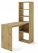 HARMONY Bureau avec étagères, 120 cm, blanc mat