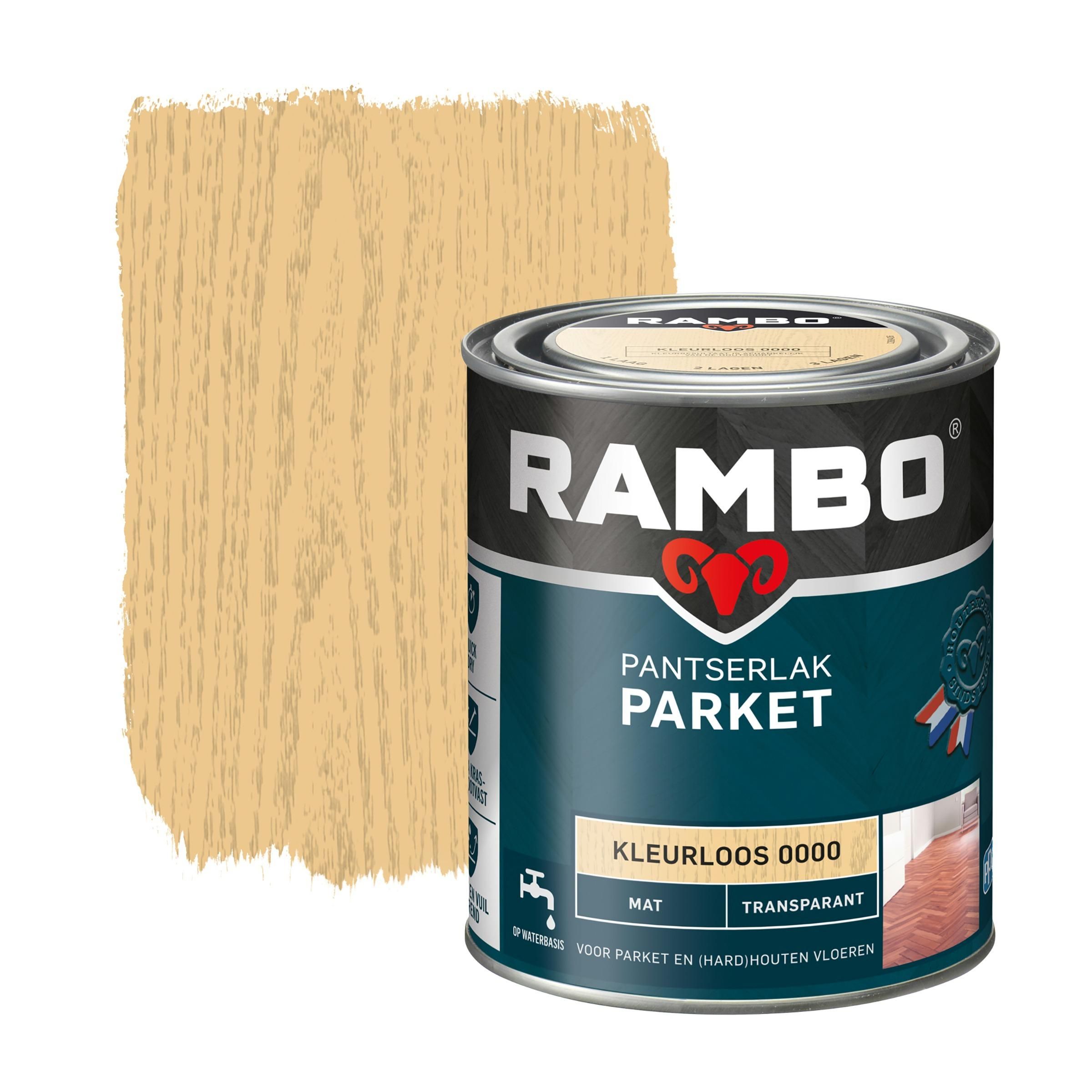 Rambo Pantserlak Parket Transparant Mat Kleurloos - 8716242889212