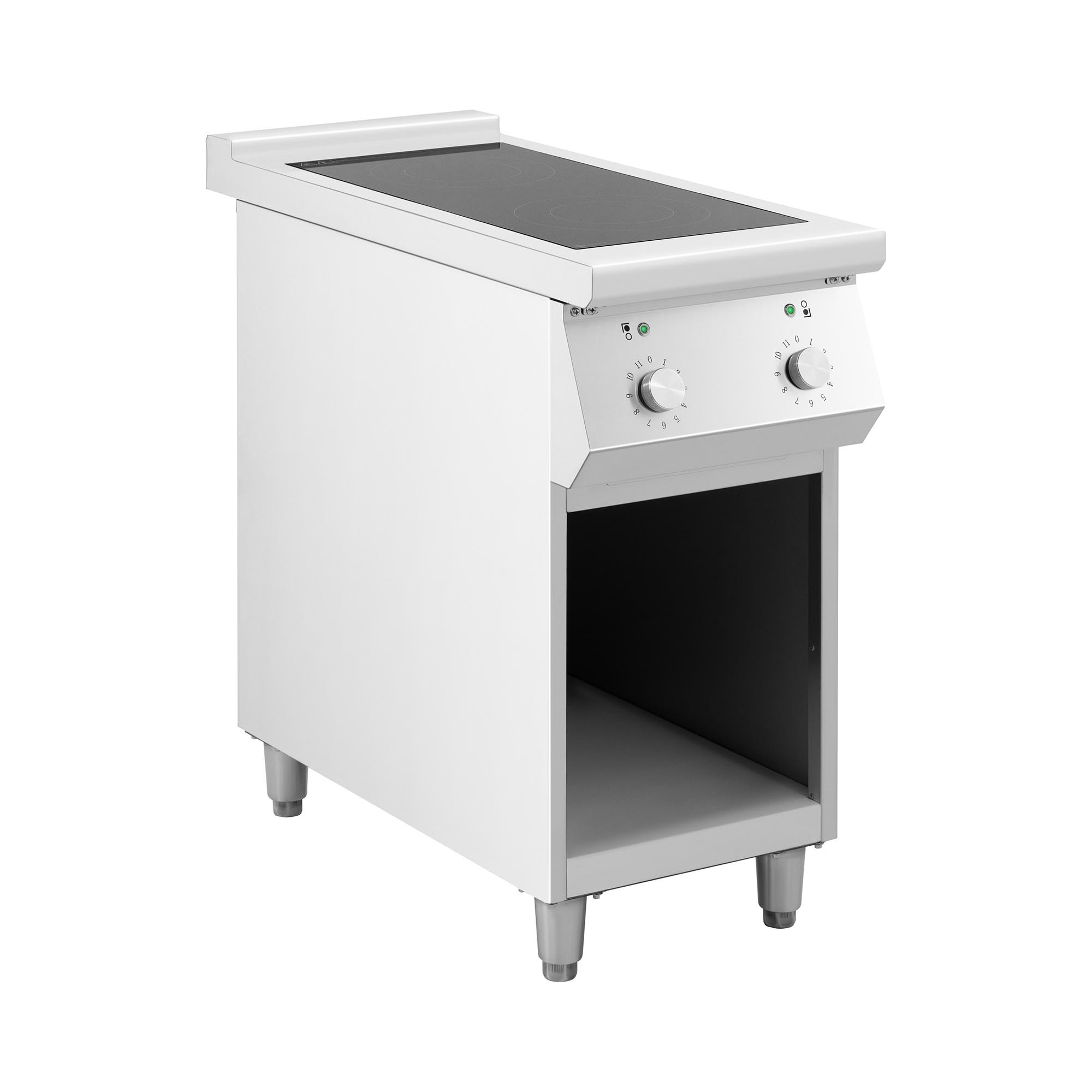 Royal Catering Inductiekookplaat - 8500 W - 2 kookplaten - 260 °C - Opbergruimte -