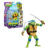 Ninja Turtles, 1 Deluxe figuur 15 cm, transformeerbaar, Leonardo-model, voor kinderen vanaf 4 jaar, TU8382