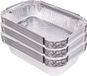 Benson barbecue-schalen - 24x - aluminium - 17 x 10,5 x 4 cm