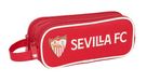 Safta SEVILLA FC Dubbel etui voor kinderen, ideaal voor kinderen op schoolleeftijd, comfortabel en veelzijdig, kwaliteit en duurzaamheid, 21 x 6 x 8 cm, Rood, M, Casual
