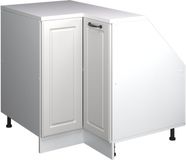 Vicco Rion Kast voor schuine wand Hoekkast – 75.6 x 81.6 cm met 1 deur, kastromp 60 cm diepte Wit Landhuis