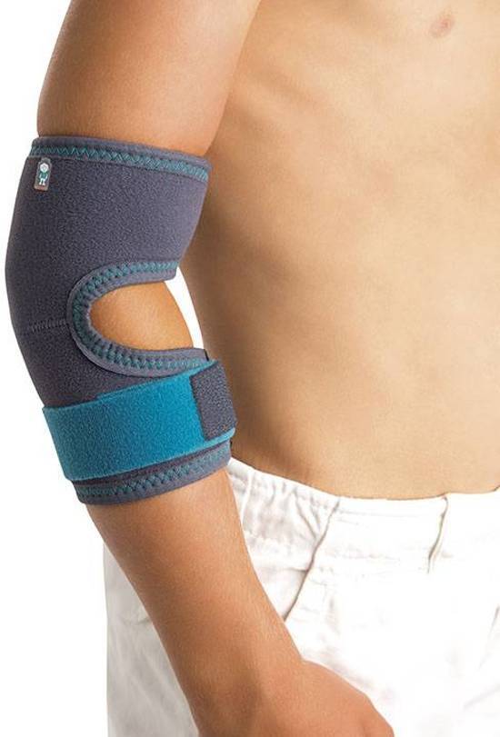 Orliman Kinder Elleboogbandage - maat 1 kinderen van 2-6 jaar oud - grijs