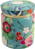 Kare Design Kruk Flower Fever Ø39cm Blauw