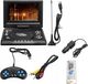 Gomedia Lecteur DVD portable, 7,8 pouces, 300 Go, avec menus polonais, antenne et connexion USB