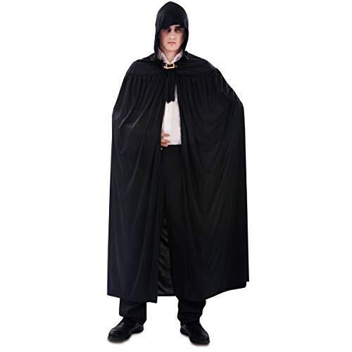 My Other Me Zwarte gebreide Cape met Capuchon ONE SIZE